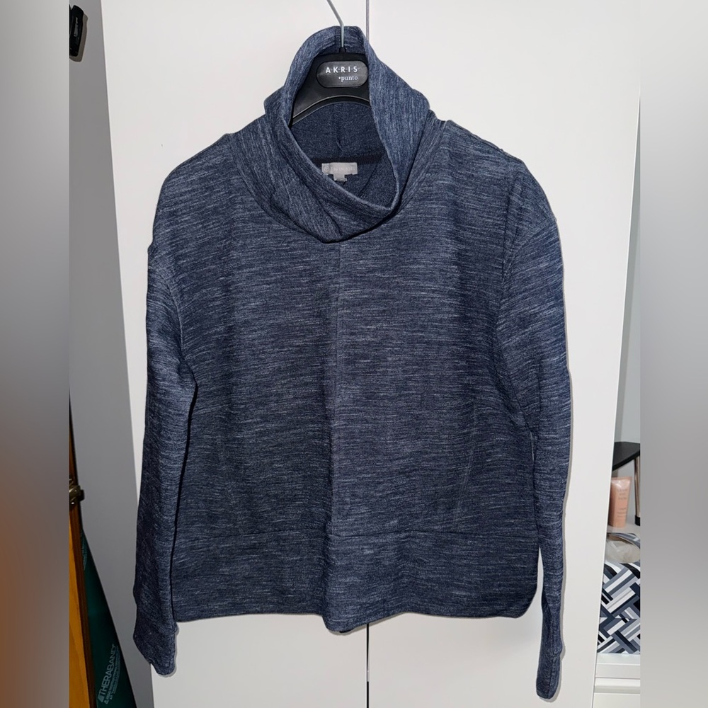 Talbots Navy Cowl Neck Sweater